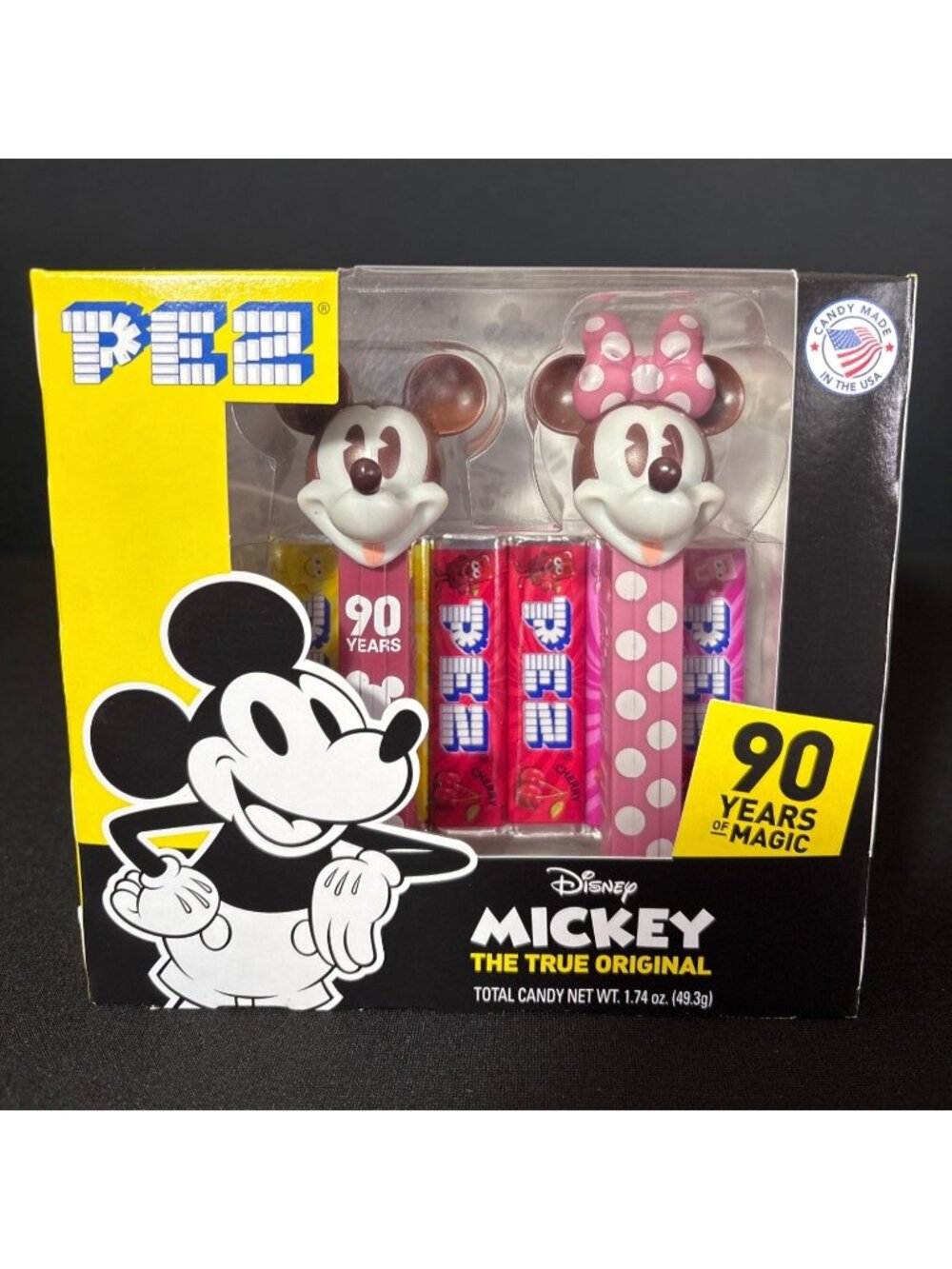 Mickey & Minnie Disney PEZ Dispenser 90 Years Of Magic Disney Park Mickey Mouse - Picture 2 of 5